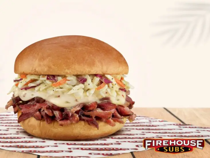 Firehouse King's Hawaiian Pork Sandwich