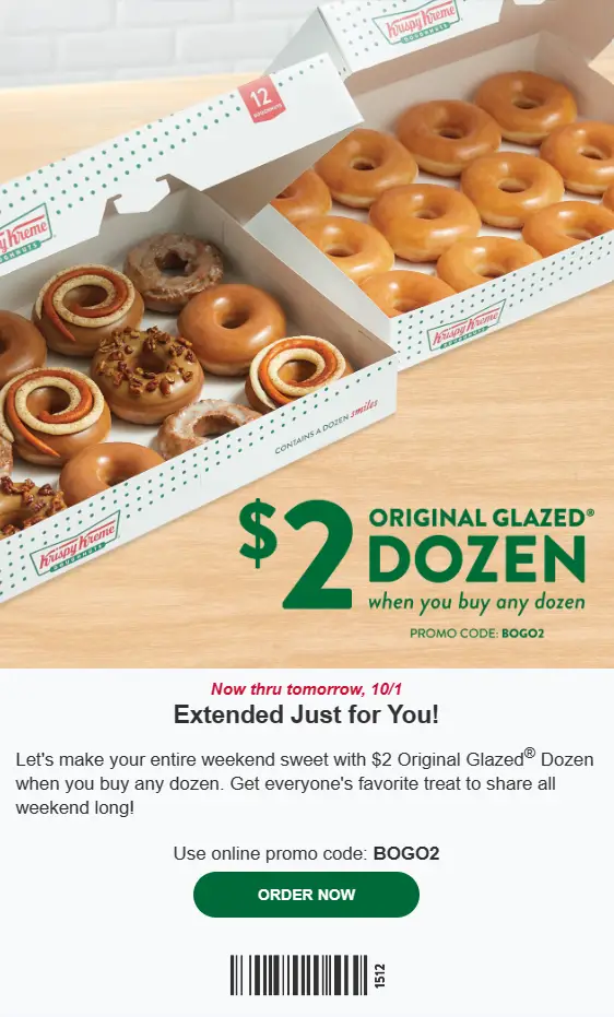Krispy Kreme coupon