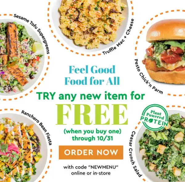 Veggie Grill BOGO Entrees