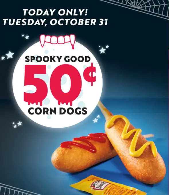 Sonic $0.50 Corn Dogs Special