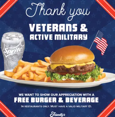 Friendly's Vets Day offer