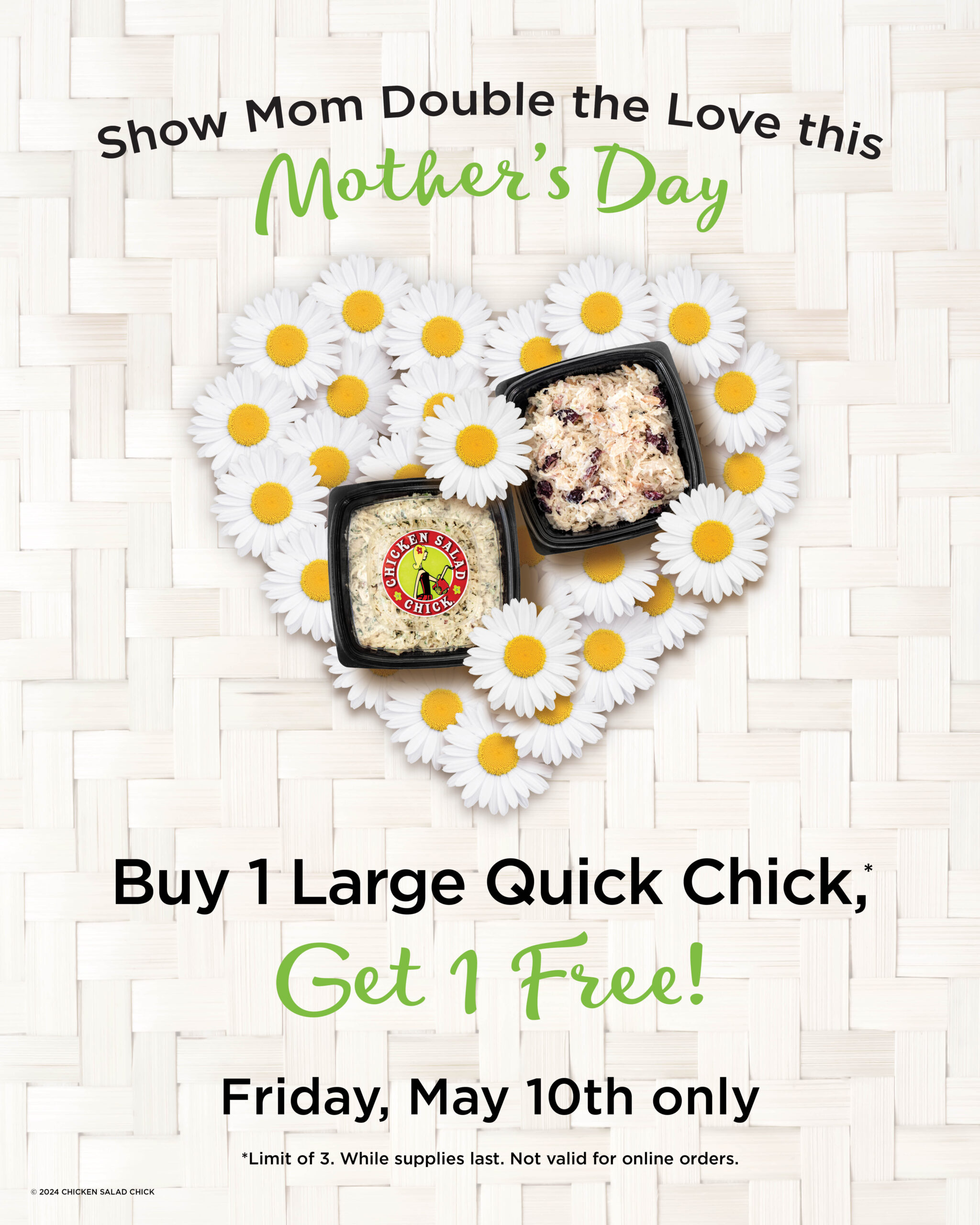 Chicken Salad Chick BOGO May 10