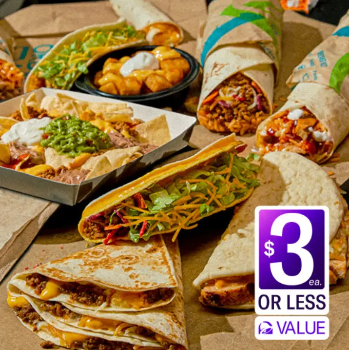 Taco Bell Cravings Value Menu