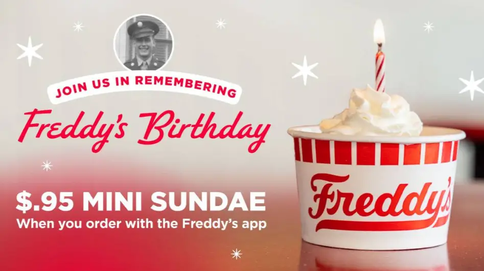 Freddy's $0.95 Sundaes