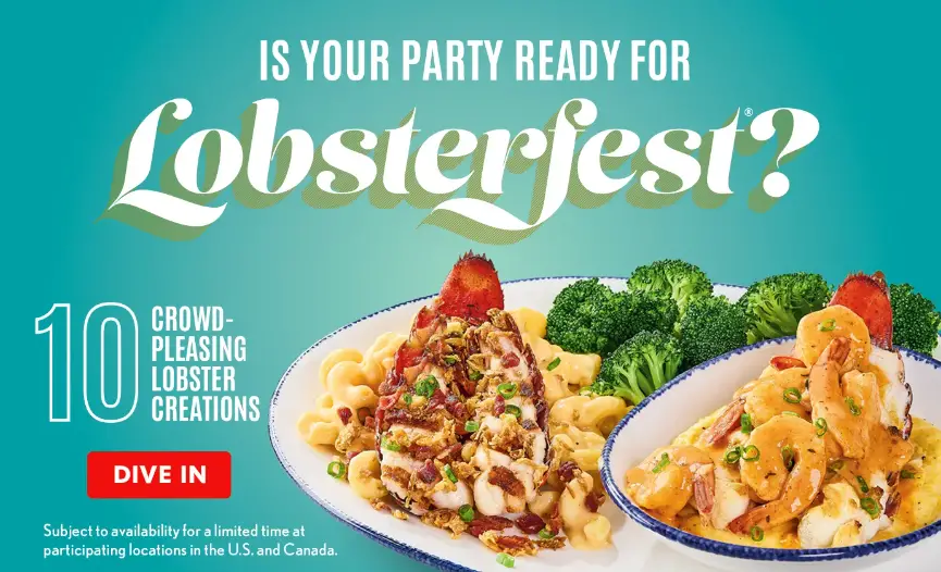 Red Lobster Lobsterfest deals