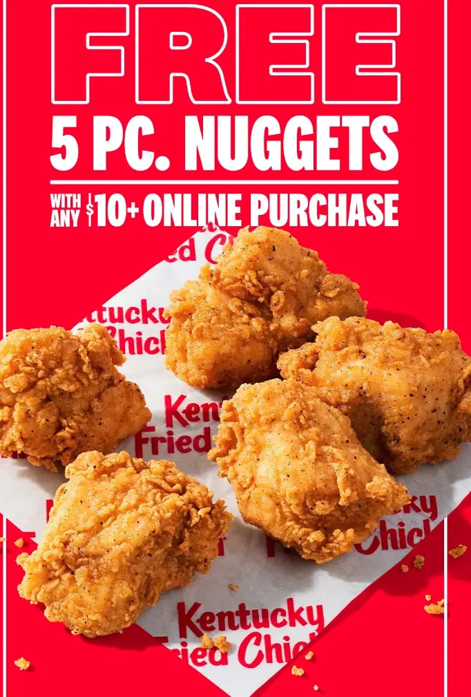 KFC Free Nuggets Deal