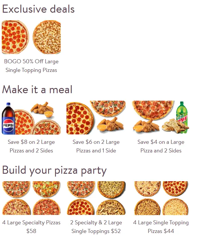Casey's Pizza deals