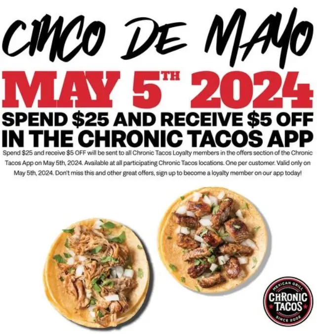 Chronic Tacos Cinco de Mayo