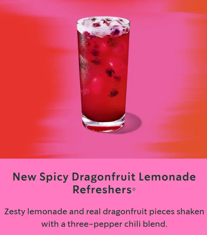 Starbucks Spicy Lemonade Refreshers