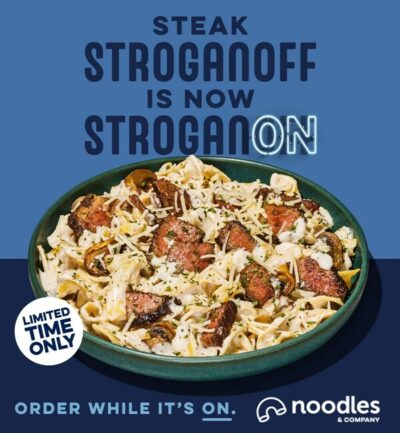 Steak Stroganoff at Noodles & Co.