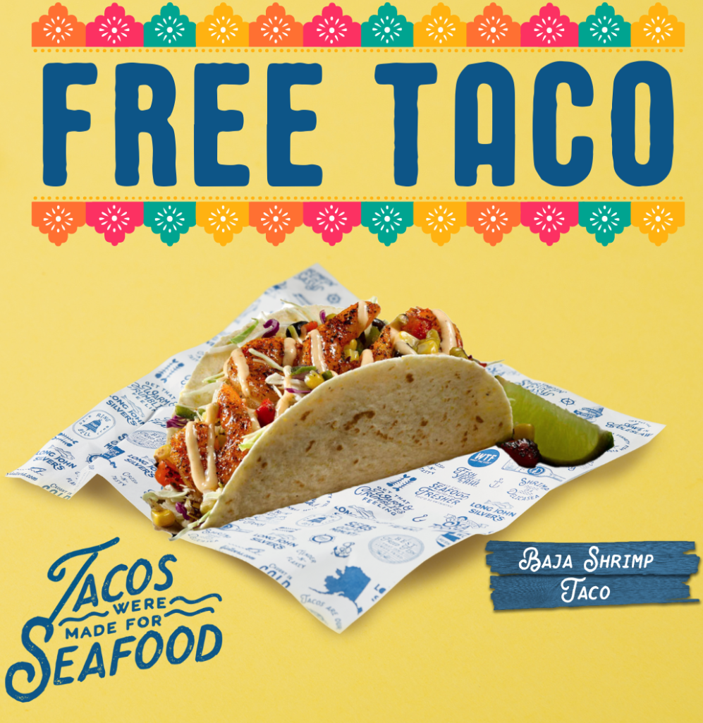 Long John Silver's Free Taco promo code