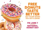 Dunkin' Donut Day free donut
