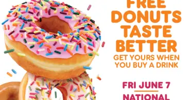 Dunkin' Donut Day free donut