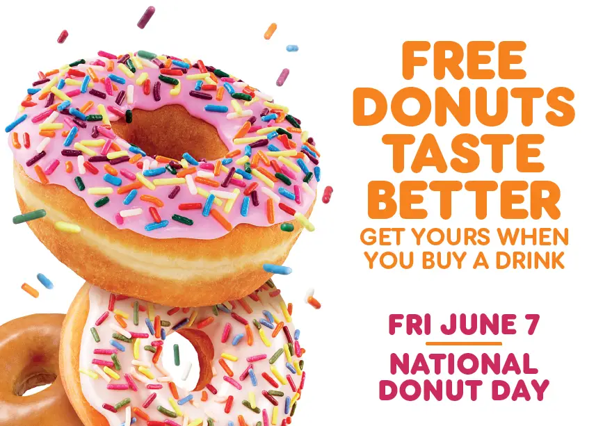 Dunkin' Donut Day free donut