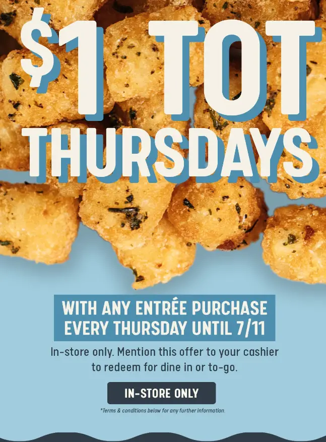 Smashburger $1 Tot Thursdays