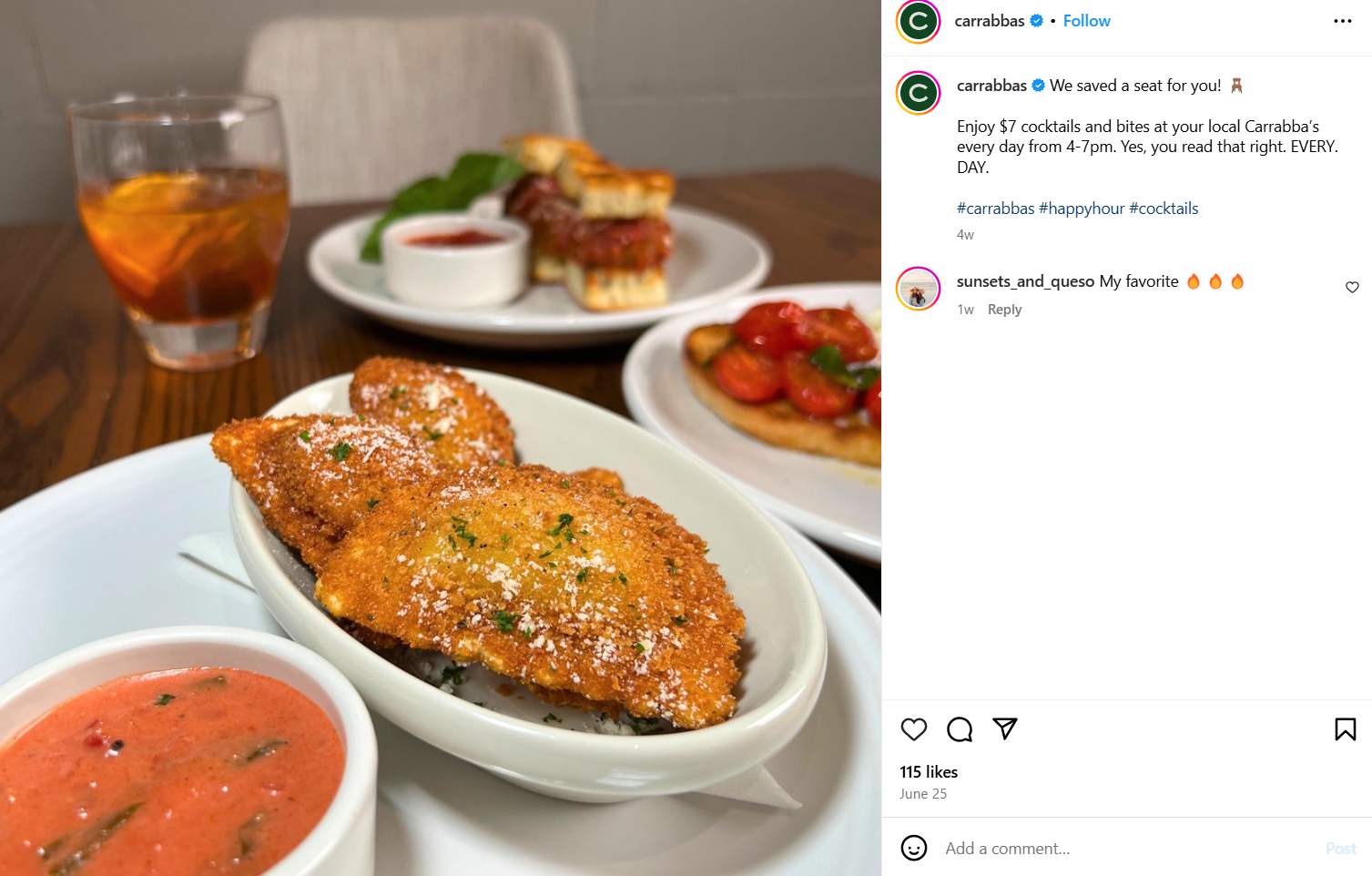 Carrabba's Happy Hour
