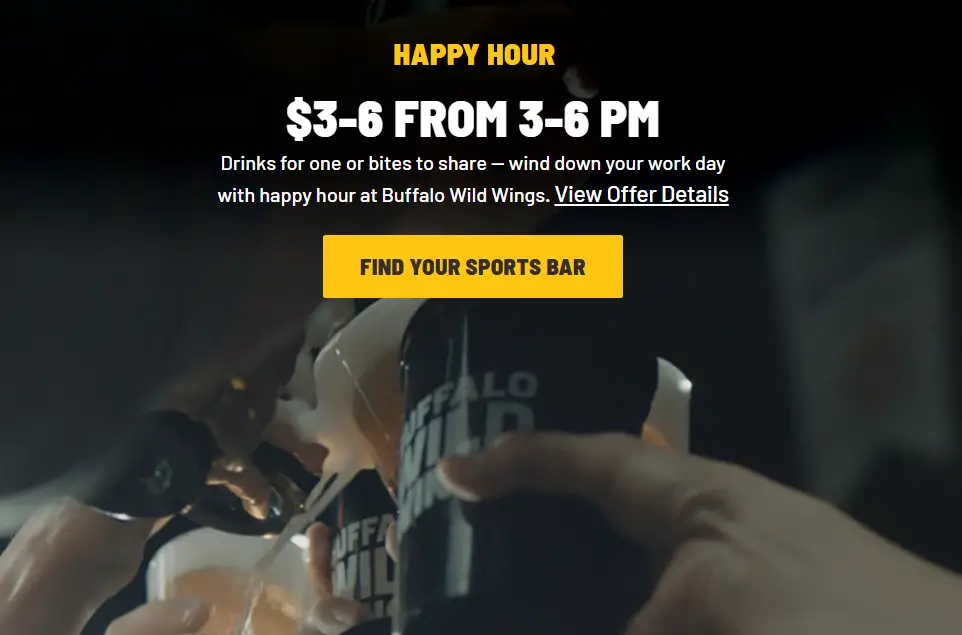 Buffalo Wild Wings Happy Hour