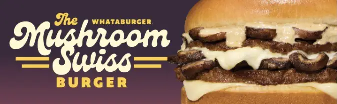 Whatburger Swiss Mushroom - photo courtesy Whataburger