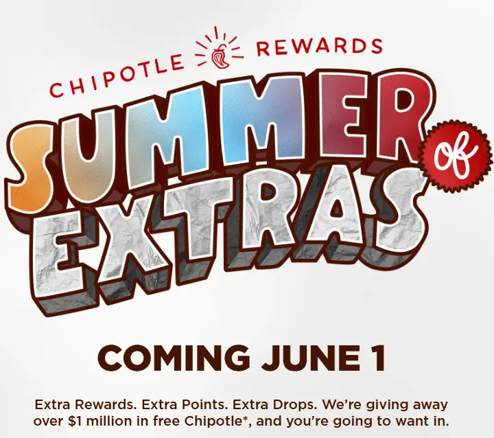 Chipotle Summer Extras