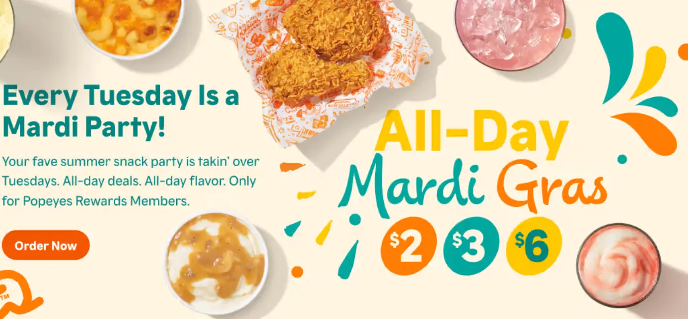 Popeyes Mardi Gras