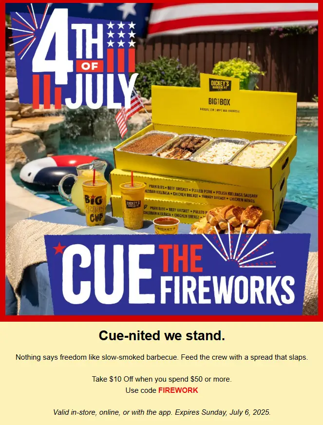 Dickey's Promo Code