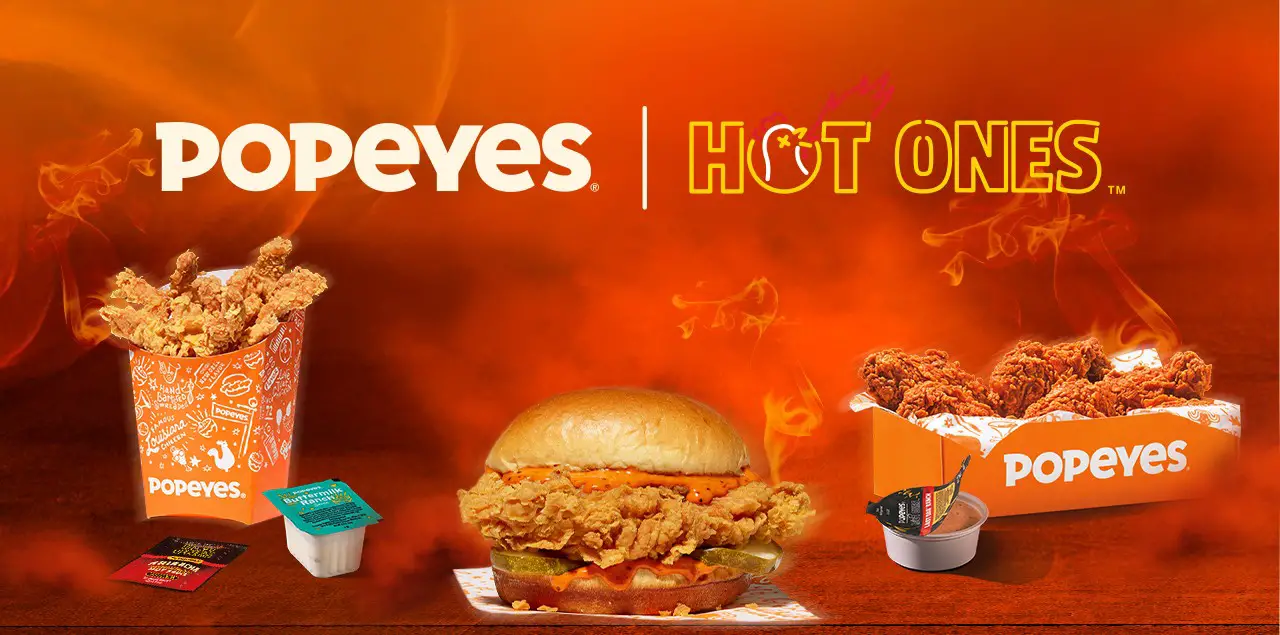 Popeyes and Hot Ones Collab