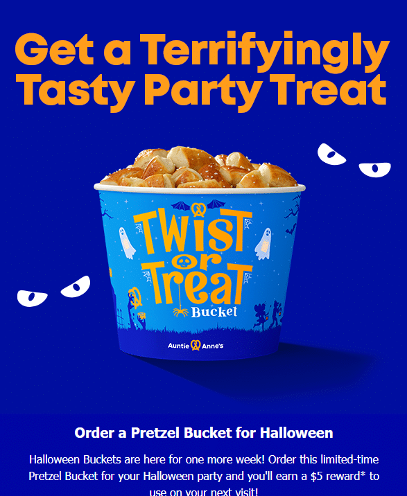 Auntie Anne's $5 off coupon