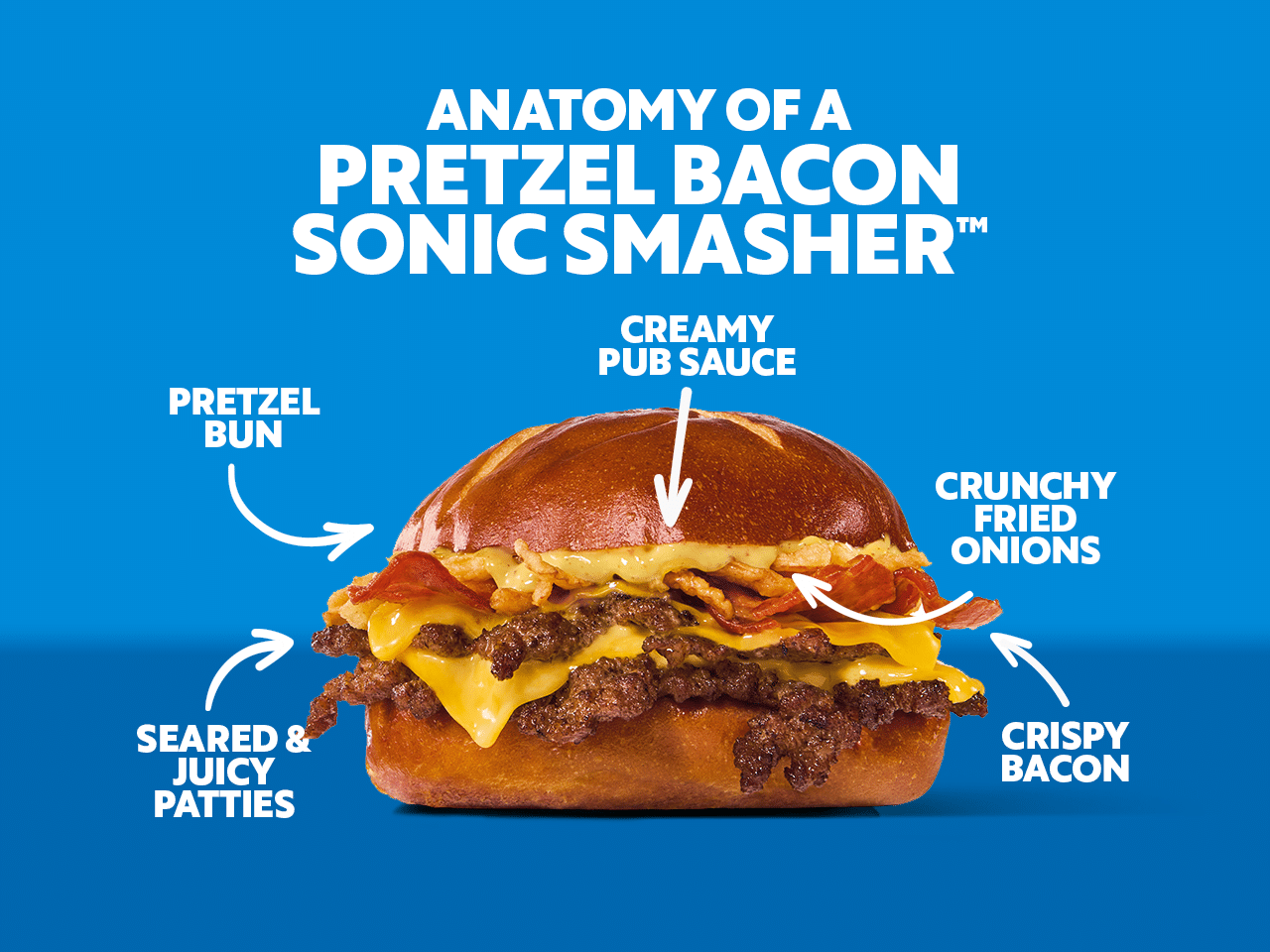 SONIC Pretzel Bacon Smasher