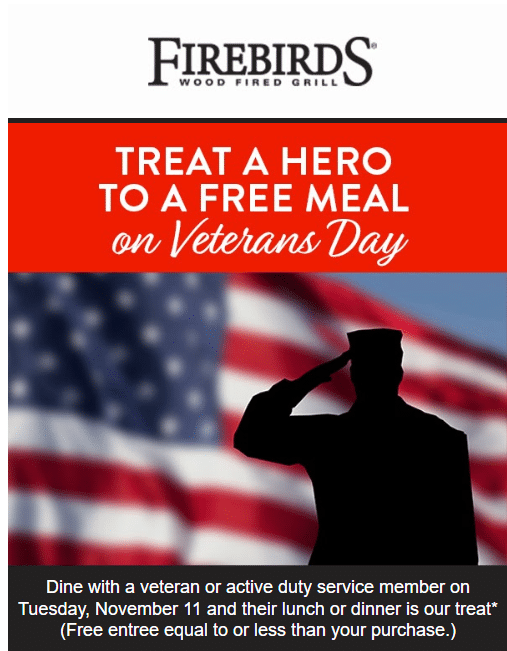 Firebirds veterans day