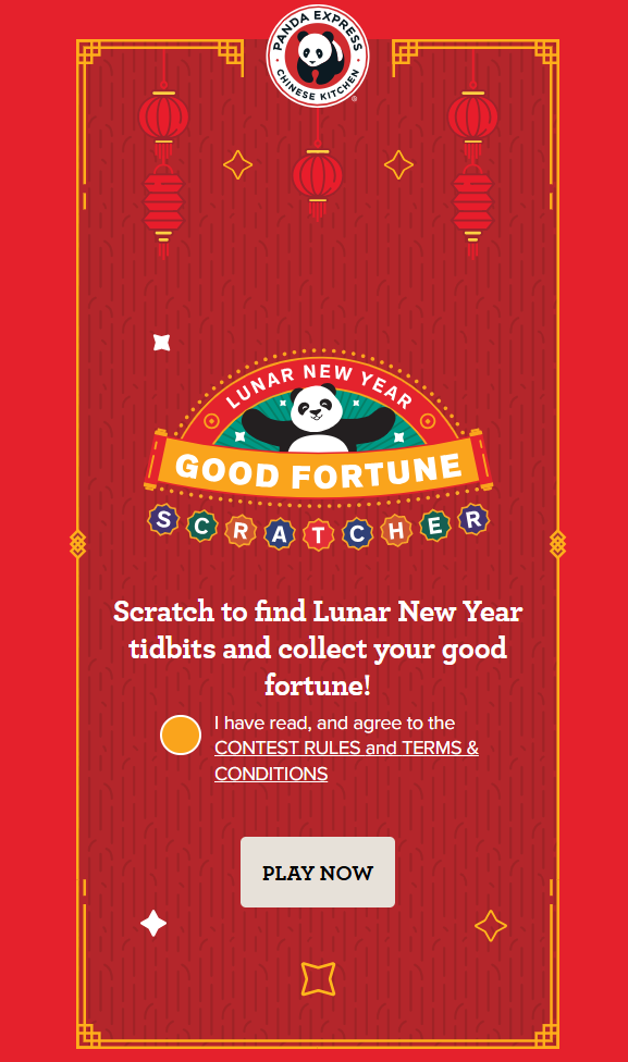 Panda Express Lunar New Year