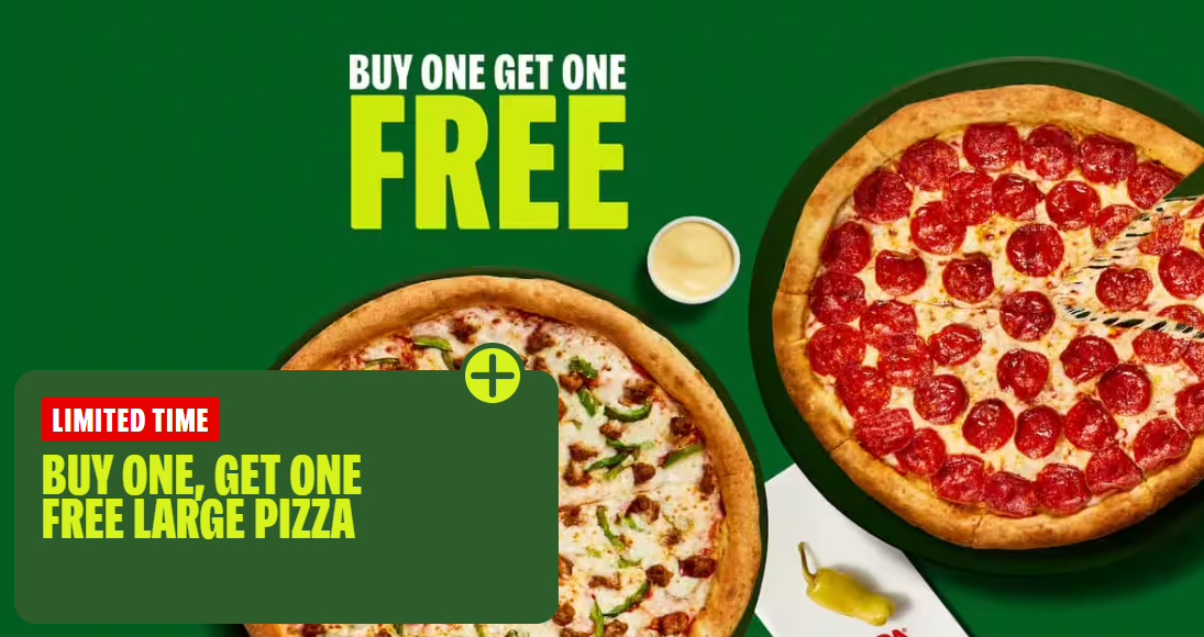 Papa John's BOGO pizzas
